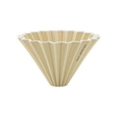 Dripper céramique Origami M beige mat - porcelaine V60