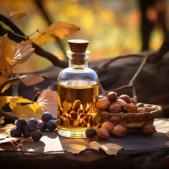 Flacon d'huile essentielle 100% naturelle Myrrhe, conditionné en 10 ml, conçu pour une utilisation contre l'anxiété.