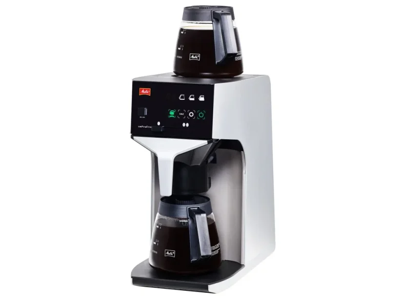 Profesionálny prekápavač Melitta XT180 s funkciou dohrievania kávy pre stále horúci nápoj.