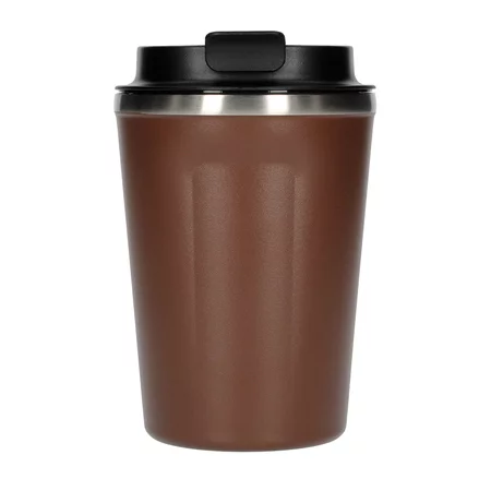 Thermos Asobu Cafe Compact d'une capacité de 380 ml en couleur marron élégante, idéal pour voyager.