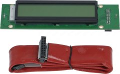 Gréng Kaart mat engem LCD-Display an enger Steckerleist mat Piner un der Säit.
