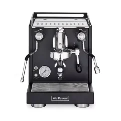 Machine à café semi-professionnelle à manette La Pavoni New Cellini Classic Black.