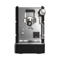 Front view of the Stone Espresso Plus lever coffee machine in black.