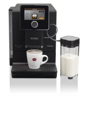 Automatic coffee machine Nivona NICR 960 with integrated milk system for easy preparation of coffee specialties.