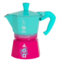 Bialetti Moka Express Squid Game Mokadëppchen, 3 Portiounen
