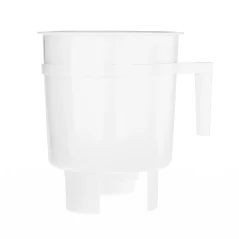 Weiße Kunststoffbehälter für Toddy Cold Brew Filter auf weißem Hintergrund, Fassungsvermögen 1100 ml.