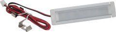 LED-Sträif op engem Aluminiumprofil mat Diffuser a ugeschlossene faarwege Kabelen