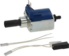 Satz vu Vibratiounspompel 32W 220/240V 50Hz, ULKA-Pompel mat blo Kapp, schwaarzem Stutz a zwou thermeschen Sécherungen mat Draten Satz vu Vibratiounspompel 32W 220/240V 50Hz, ULKA-Pompel mat blo Kapp, schwaarzem Stutz a zwou thermeschen Sécherungen mat Draten
