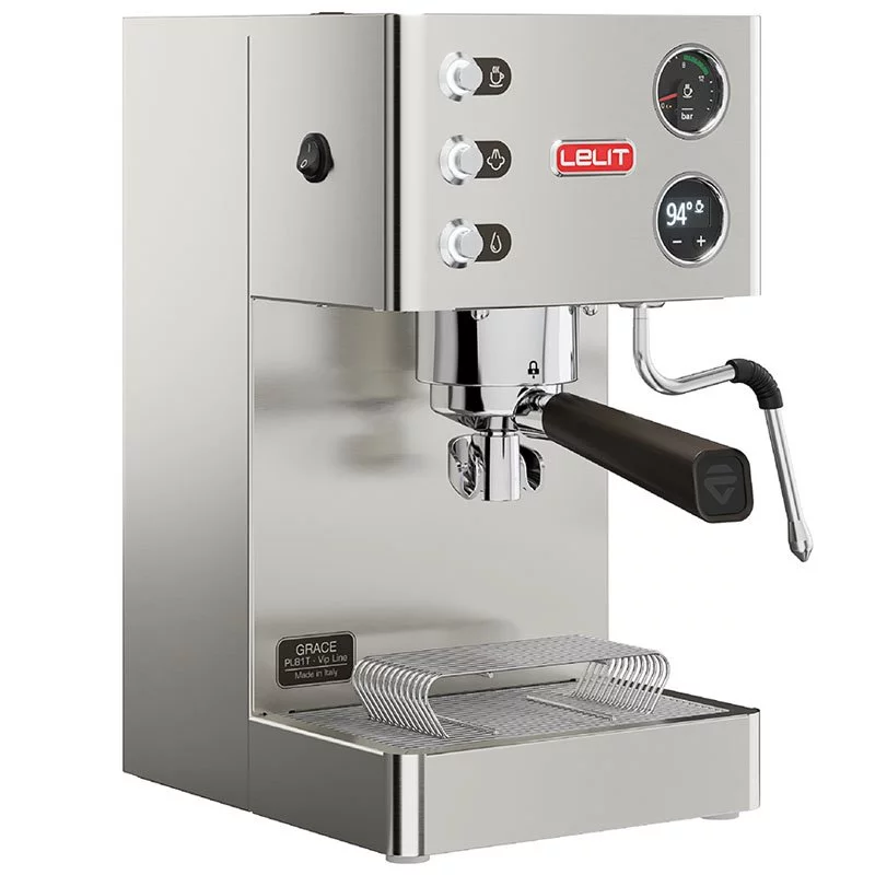 Domáci pákový kávovar Lelit Grace PL81T s funkciou na prípravu cappuccina.