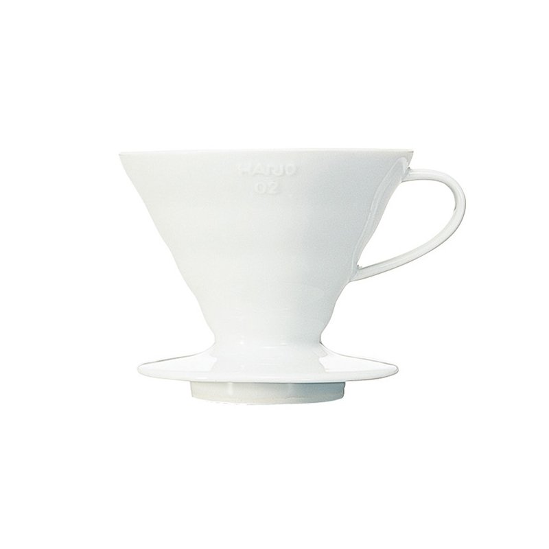Dripper en céramique blanc Hario V60-02.
