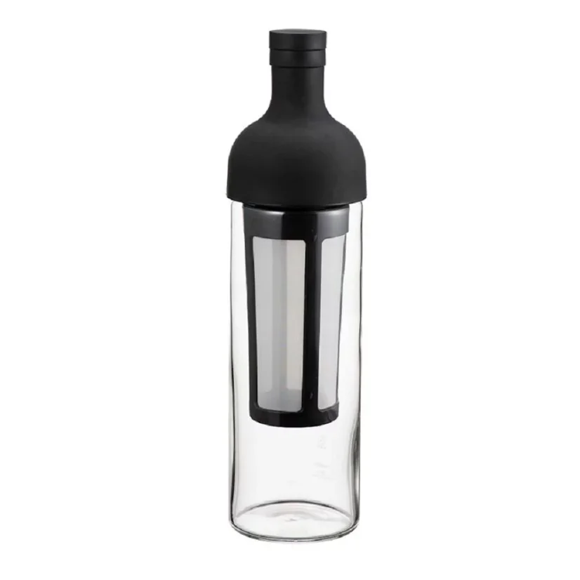 Fľaša na prípravu cold brew v čiernom vyhotovení.