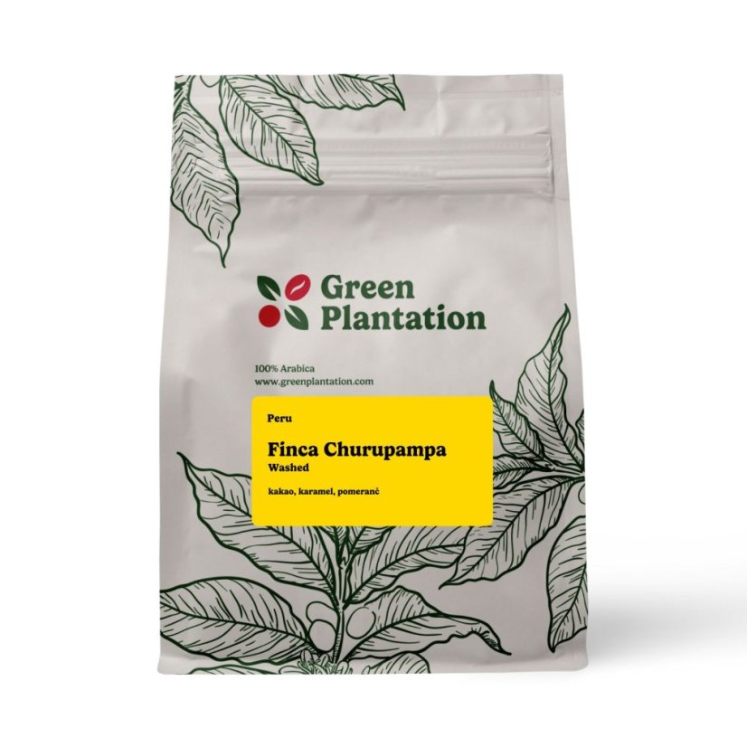 Peru Finca Churupampa est un café en grains exceptionnel pour espresso avec la variété Bourbon typique.