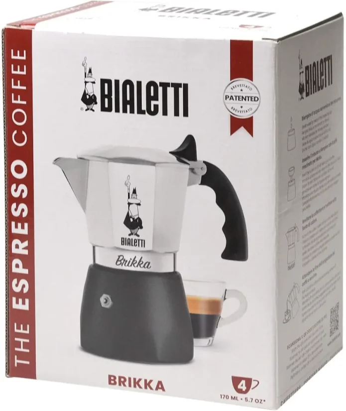 Bialetti Brikka pour 4 tasses dans une boîte