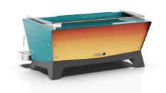 Professional espresso machine Iberital Vista 2GR Colour with stylish LED backlit buttons.