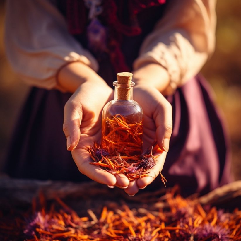 Kumkumadi Ayurvedic Herbs - 100 % naravno eterično olje 10 ml