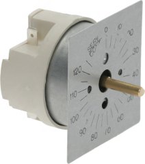 Wäisse Timer mat Metallziffblat vun 0 bis 120 an enger Messingachs an der Mëtt. Wäisse Timer mat Metallziffblat vun 0 bis 120 an enger Messingachs an der Mëtt.