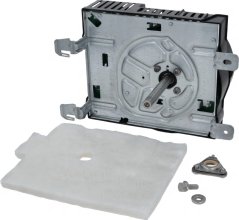 Motorsaz vum Radialventilator mat engem schwaarze Gehäus, engem Rad dran, enger Filzënnerlag an enger Lagereenheet. Motorsaz vum Radialventilator mat engem schwaarze Gehäus, engem Rad dran, enger Filzënnerlag an enger Lagereenheet.