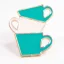 Edo-Anstecker Blaue Tasse. Edo-Anstecker Blaue Tasse.