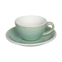 Tasse et soucoupe Loveramics Egg - Flat White 150 ml, couleur basilic Tasse et soucoupe Loveramics Egg - Flat White 150 ml, couleur basilic