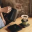 Black Timemore Mini Fish Smart Pour Over Thin kettle with a capacity of 600 ml, perfect for coffee preparation.