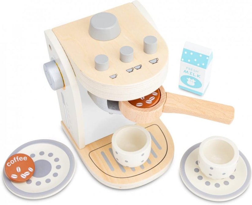 New Classic Toys - Macchina da caffè per bambini bianca