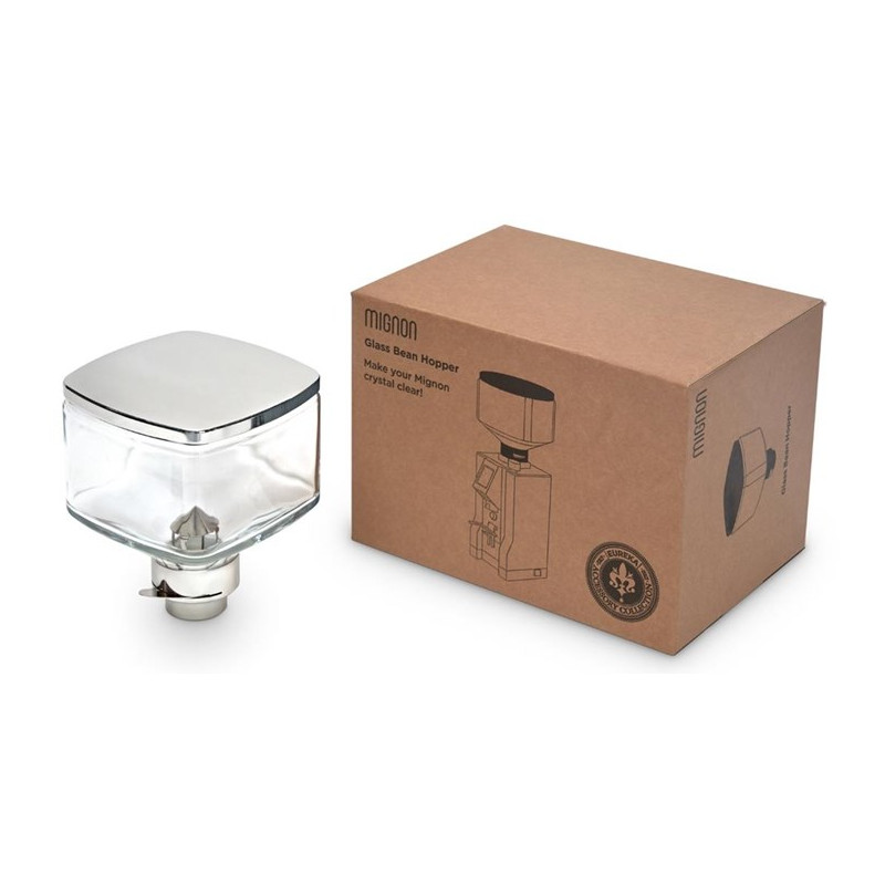 Eureka Mignon trémie en verre 300g - upgrade élégant pour moulin