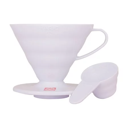 Hario V60-02 plastový bílý VD-02W