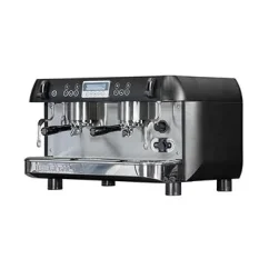 Professional portafilter coffee machine New Iberital Standard in black color.