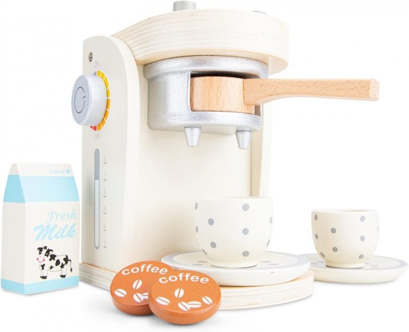 New Classic Toys - Children's coffee machine white