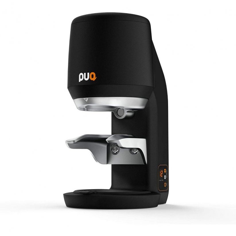 Puqpress Mini automatische tamper in zwart.
