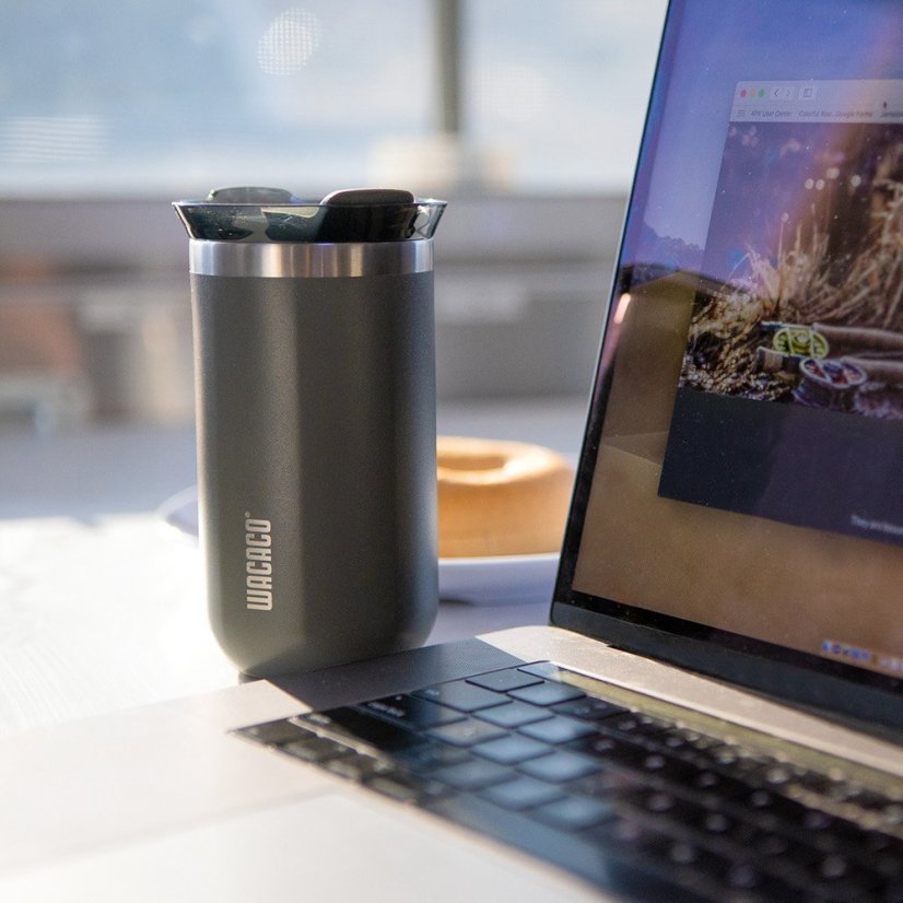 Mug thermo de voyage Wacaco Octaroma Lungo - Dim Grey 300 ml