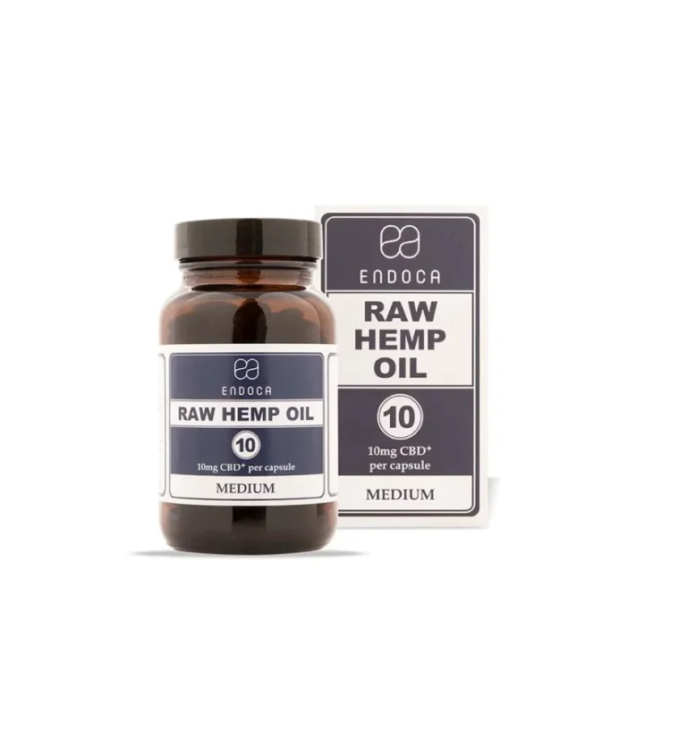 Endoca RAW CBD capsules 12%, 1200 mg