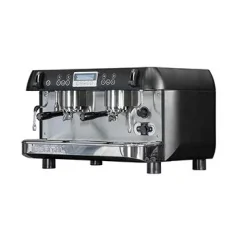 Professionelle Siebträgermaschine New Iberital Standard in Schwarz. Professionelle Siebträgermaschine New Iberital Standard in Schwarz.