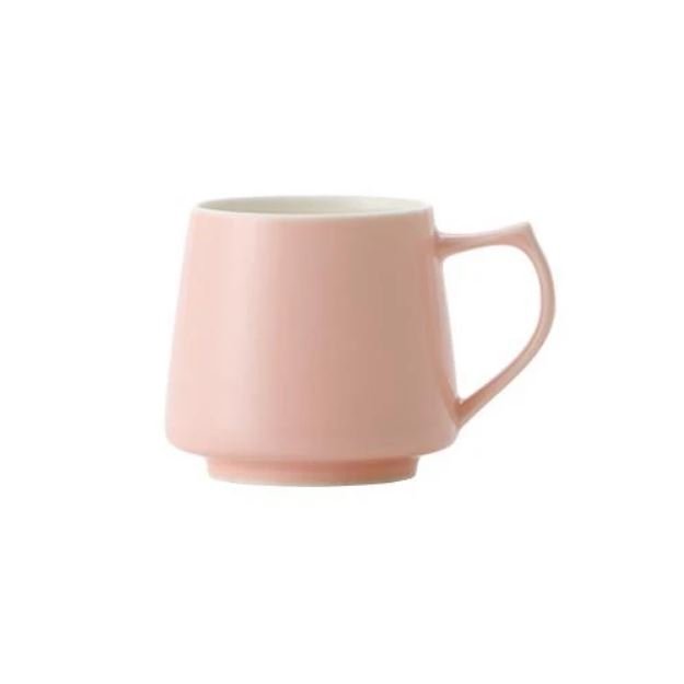 Pink Origami mug with volume 320 ml