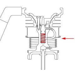 Ersatzventilfeder für die Espresso-Maschine 9Barista. Ersatzventilfeder für die Espresso-Maschine 9Barista.