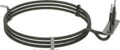 Heizelement a Form vun zwee konzentreschen Krees mat zwee flaache Steckverbinder Heizelement a Form vun zwee konzentreschen Krees mat zwee flaache Steckverbinder