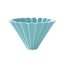 Dripper en céramique Origami M turquoise - dripper en porcelaine japonaise