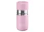 Pink 295 ml thermal bottle on a white background