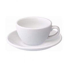 Loveramics Egg - Flat White 150 ml Cup and Saucer  - White