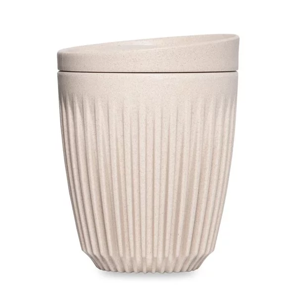 Huskee Natural 240ml avec couvercle, mug de voyage sûr sans BPA.