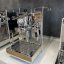 Home lever coffee machine ECM Mechanika V Slim, elegant silver design without a bean grinder.