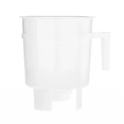 Toddy Cold Brew recipiente blanco de plástico para filtro sobre fondo blanco con capacidad de 1100ml.