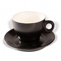 ClubHouse csésze és csészealj Giacinto, 300 ml, matt fekete
