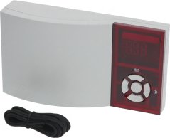 Wäisse Regulator AKO mat rouden digitale Display, Bedéngungsknäpp an engem ugeschlossene Sondekabel Wäisse Regulator AKO mat rouden digitale Display, Bedéngungsknäpp an engem ugeschlossene Sondekabel
