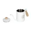White Barista Space kettle with a capacity of 600 ml, ideal for coffee enthusiasts.