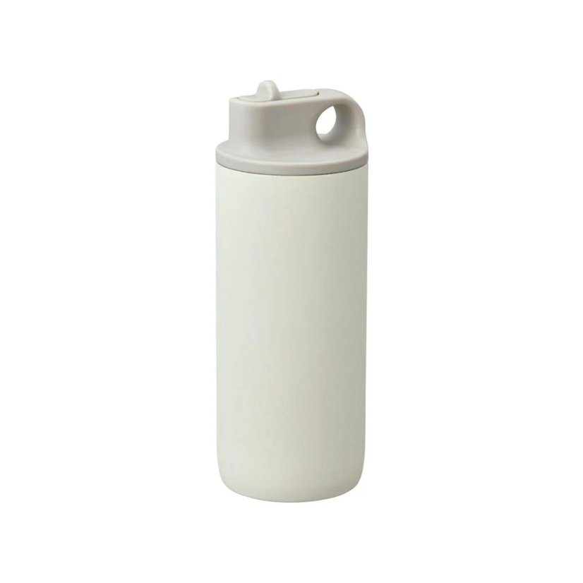 Weiße stilvolle Thermoskanne Kinto Active mit einem Fassungsvermögen von 600 ml.