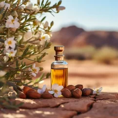 Flacon de 10 ml d'huile essentielle 100% naturelle d'argan avec un parfum neutre. Flacon de 10 ml d'huile essentielle 100% naturelle d'argan avec un parfum neutre.