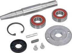 Wier-Saz mat Lager, engem Sécherheetsrank, enger Diichtung, engem Pin, Schrauwen an engem Flansch.