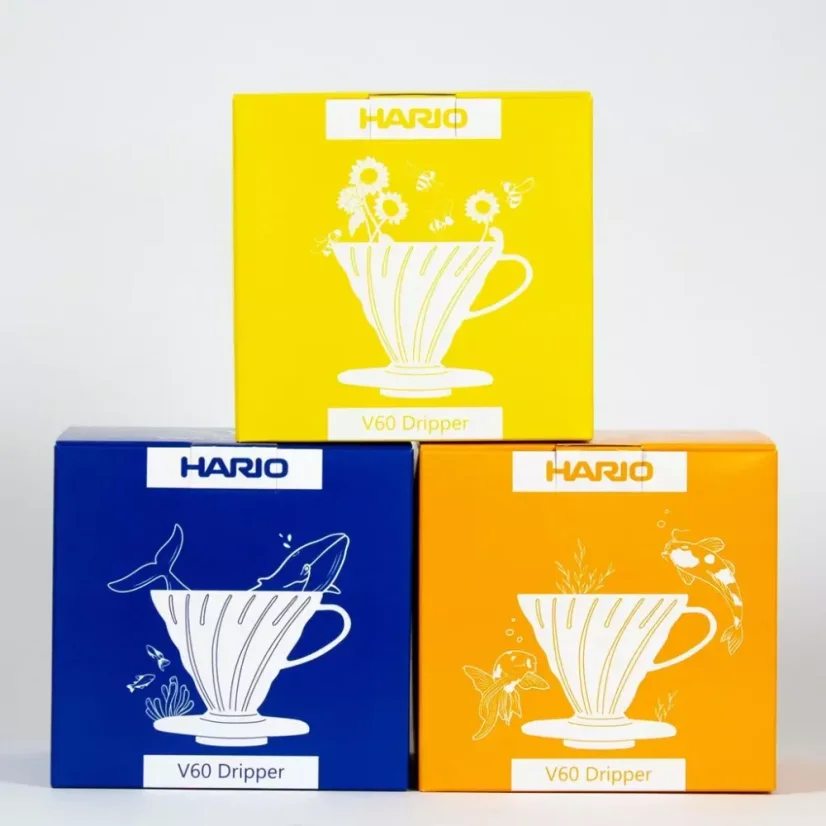 Plastový dripper Hario V60-02 na prípravu 2-4 šálok kávy.
