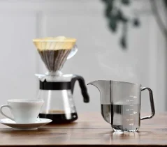 Tējkanna Hario V60 Drip Kettle Air kafijas pagatavošanai, caurspīdīga.